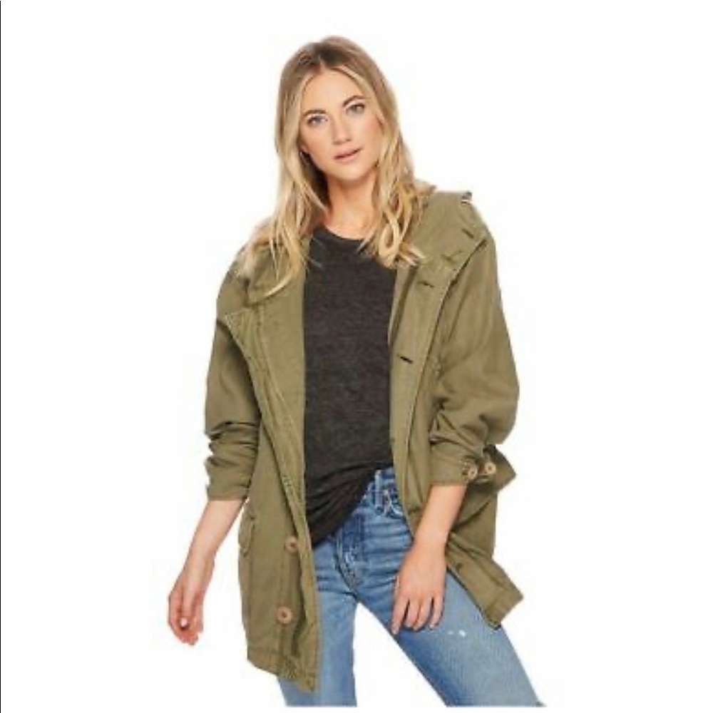 Free People Joshua Tree utility canvas anorak small